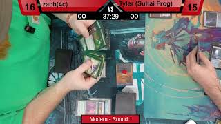 4c Control vs Sultai Frog  Modern  Finals [upl. by Oirasec]