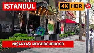 HDR Istanbul Nişantaşı Little Paris 2023 Walking Tour4k 60fps [upl. by Mountford260]