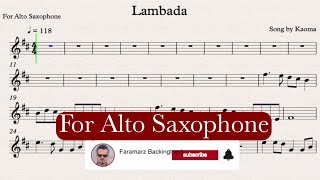 Lambada  Play along for Alto Sax [upl. by Domela]