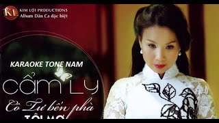 Cô Tư Bến Phà  Karaoke Tone Nam  Cẩm Ly  Thanh Huy UGO [upl. by Romaine945]