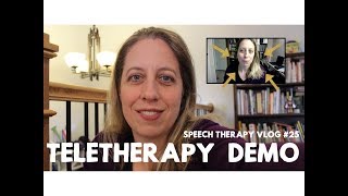 How to do Teletherapy  A Demo  speechtherapy vlog 25 [upl. by Nomzzaj]