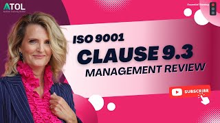 ISO 9001 Clause 93 Management Review  Auditor Training Online [upl. by Juan]