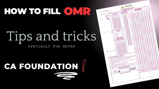 How to Fill OMR  Complete Details  Tricks for Quantitative Aptitude 📚🔥GautamGogiacafoundation [upl. by Dranal]