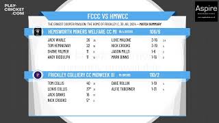 Frickley Colliery CC Midweek XI v Hemsworth Miners Welfare CC Midweek XI [upl. by Evey]