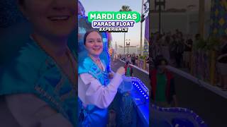 Mardi Gras Parade Float Riding at Universal Studios 😮💜 Must Do Experience [upl. by Stacy]