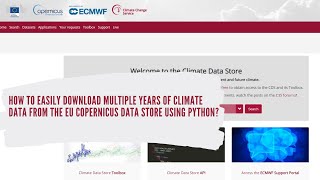 How to easily download multiple years of climate data from the Copernicus data store using python [upl. by Ahsinev489]