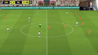 EA FC 2025 Gameplay with my comments England vs Ireland [upl. by Jilleen]