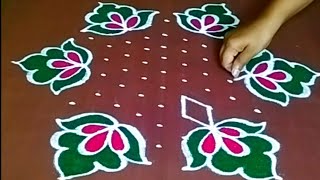 95 beautiful rangoli design 🌷 festival rangoli 🌷 traditional easy rangoli 🌷jeevanarangoli505 [upl. by Glogau896]