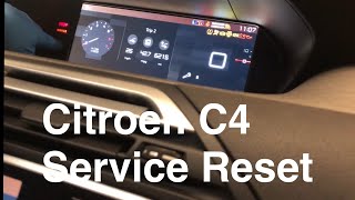 StepbyStep Guide Resetting the Service Indicator on Your Citroen C4 [upl. by Niar]