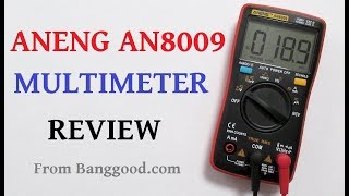 Aneng AN8009 9999 count multimeter review [upl. by Abisia]