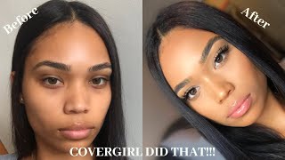 FLAWLESS DRUGSTORE FOUNDATION  COVERGIRL TRUBLEND MATTE MADE FOUNDATION REVIEW  Briana Monique [upl. by Essam]