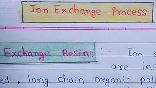 ion Exchange Process  Hard Water 💦  Engineering Chemistry  BTech [upl. by Hernandez10]