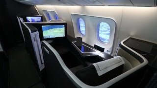 British Airways Boeing 7879 First Class London to Muscat via Abu Dhabi [upl. by Alor]