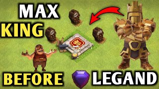 King needs to be maxed out before coming to Legend League Clash of clans [upl. by Klinger793]