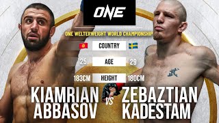 Kiamrian Abbasov vs Zebaztian Kadestam  Full Fight [upl. by Neely]