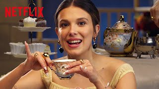 Millie Bobby Brown Thinks Youre Drinking Tea Wrong  Damsel  Netflix [upl. by Macfadyn]