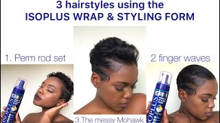 3 pixie hair styles Introducing the ISOPLUS WRAP and STYLING FOAM [upl. by Omocaig257]