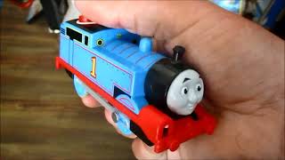 unboxing and first look at the trackmaster 2020 talking interactive thomas with annie and clarabel [upl. by Noslrac]