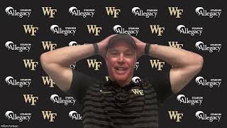 Wake Forest Football postStanford press conference [upl. by Bradski]