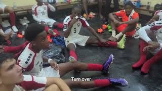 Bertille St Clair visits TampT U14s Locker Room after 50 Win over St KittsNevis [upl. by Kahn443]