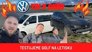 Golf 4 19 TDI Spojka v ohňu Testujeme na letisku TrtkačGarage [upl. by Anytsyrk]