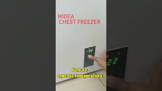 MIDEA CHEST FREEZER INVERTER HOW TO OPERATE TEMPERATURE [upl. by Iaw]