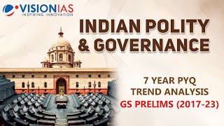 7 Year PYQ Trend Analysis for GS Prelims 20172023 Indian Polity amp Governance [upl. by Annah]