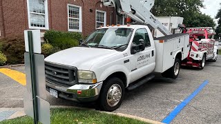 Adelphi University Facilities Management Vehicle 503 getting towed away from Campus [upl. by Gael]