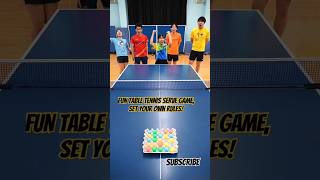 Fun table tennis serve game set your own rules funny tabletennis shorts games [upl. by Barthelemy437]