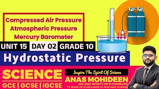 G10  U15  HYDROSTATIC PRESSURE  DAY 02  10TH OF OCT  SCIX SCIENCE CLASS  ANAS MOHIDEEN [upl. by Pugh964]