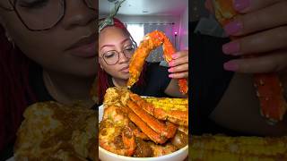 King Crab 🦀 Seafood boil mukbang [upl. by Jen10]