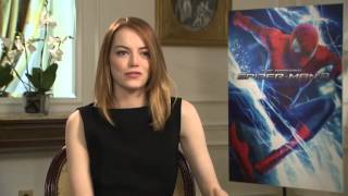 The Amazing SpiderMan 2  Emma Stone Interview [upl. by Eilesor]