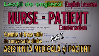 Lectii Engleza Video  Conversatie intre ASISTENTA si PACIENT  p2  Lets Learn English [upl. by Niccolo]