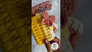 Crochet Wallet 👛 Bow Keychain B96 [upl. by Ennaeus741]