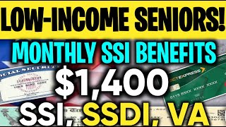 1400 STIMULUS CHECK FOR SS SSI SSDI LOWINCOME SENIORS 288 PER MONTH FOR SSI BENEFITS [upl. by Novrej]