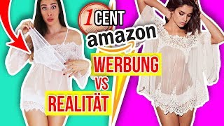 1 CENT AMAZON KLEIDUNG 😮 WERBUNG vs REALITÄT 👗 Live Haul amp Anprobe  Erwartung [upl. by Androw]