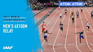 Mens 4x100m Relay Final  IAAF World Championships London 2017 [upl. by Naid]