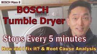 BOSCH Tumble Dryer Keeps Stopping  How to Fix [upl. by Notnelc185]