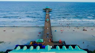 Folly Beach Pier Drone Tour  Folly Beach SC [upl. by Allister]