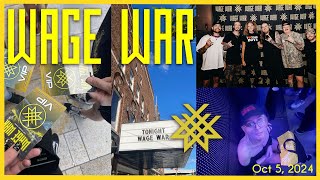 WAGE WAR STIGMA TOUR New Jersey  PART 1  the most terrifying experience ever happened [upl. by Albers]