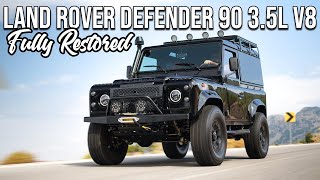 Land Rover Defender 90 35L V8 Full Restoration Project by Falcon Design Germany [upl. by Horn]