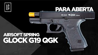 Spring Que Para Aberta 😮 Pistola Airsoft Spring Glock HSG19 QGK [upl. by Lenehc946]