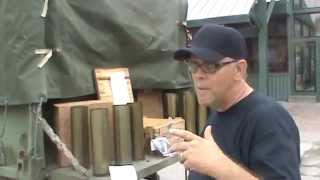 105mm Howitzer Shells M1A1 Tank Shell Sams Garage Sale Military Surplus LLC [upl. by Aneekahs]