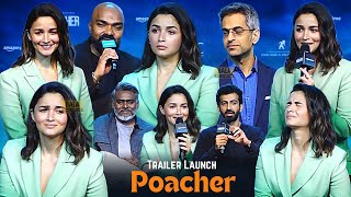 Poacher  Prime Video  Alia Bhatt  Roshan Mathew  Dibyendu Bhattacharya  Trailer Launch [upl. by Luba293]