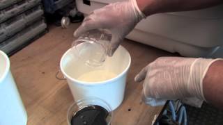 Mixing Polyurethane Foam Liquid [upl. by Enrobialc]