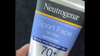 Neutrogena Sport Face Sunscreen SPF 70  How To Use amp Review ASMR [upl. by Lyram]