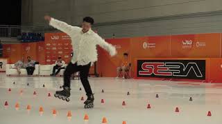 2019 WRG Inline Freestyle Classic Slalom SRM Final 1st Place Zhang Hao CHN [upl. by Oderfla]