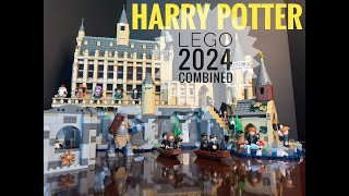 Combining ALL 2024 LEGO Harry Potter Castle Sets [upl. by Etnohc]