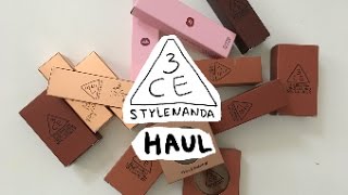 Stylenanda 3ce Haul  Swatches  Mood Recipe amp Lilymaymac  itsmissjoss [upl. by Sandberg326]