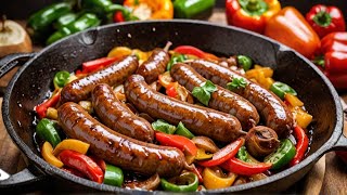 Delicious Bratwurst Recipe with Bell Peppers [upl. by Chiou]